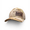 NRLH Brown Multicam Brown Leather Patch Snapback
